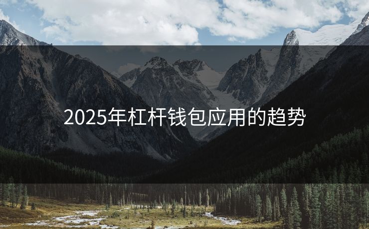 2025年杠杆钱包应用的趋势